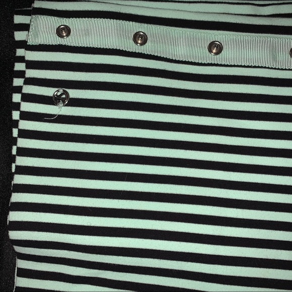 Lululemon Vinyasa Scarf in Black Tonga Stripe Mint - Picture 7 of 7